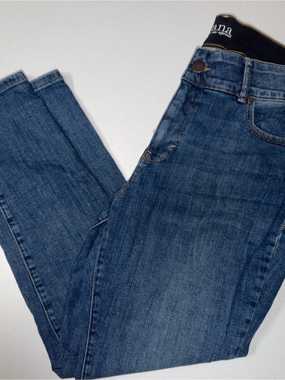 ANA: Women’s Dark Blue Denim Elastic Skinny Jeans (18)